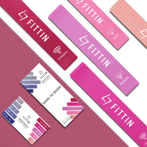 Pink FITTIN Resistance Naturel Latex Loop Bands (International Shipping)